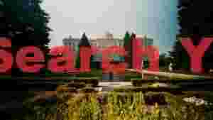 grand european palace and formal gardens