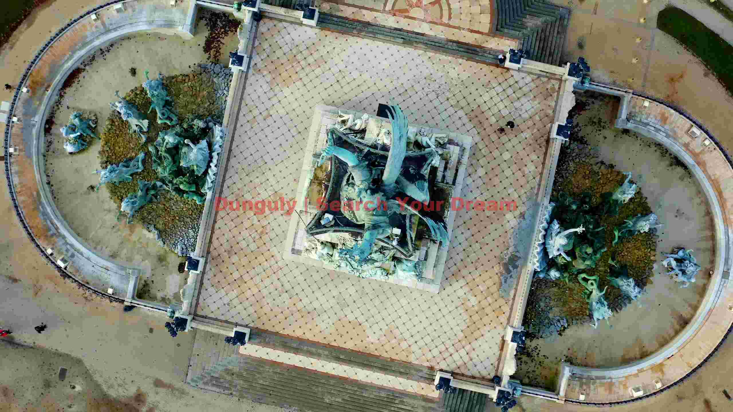 grand patina monument and fountain plaza aerial view grand patina monument and fountain plaza aerial view