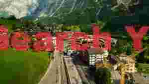 At Home grindelwald village swiss alps panorama