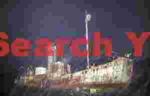 At Home haunted rust abandoned ship at night