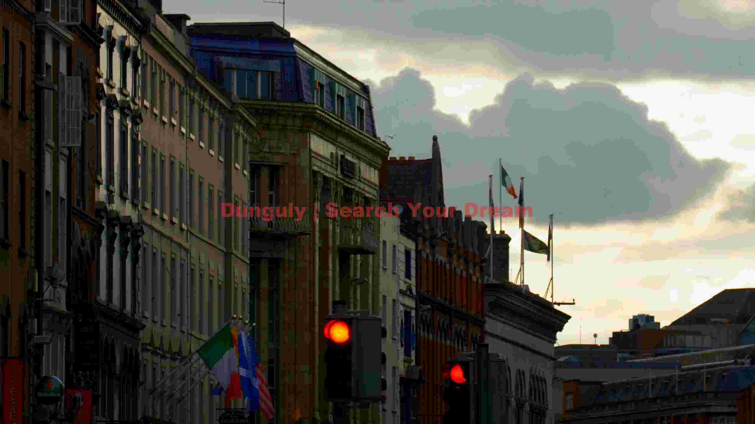 historic european city street at dusk historic european city street at dusk