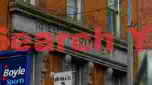 historic irish permanent building facade in dublin