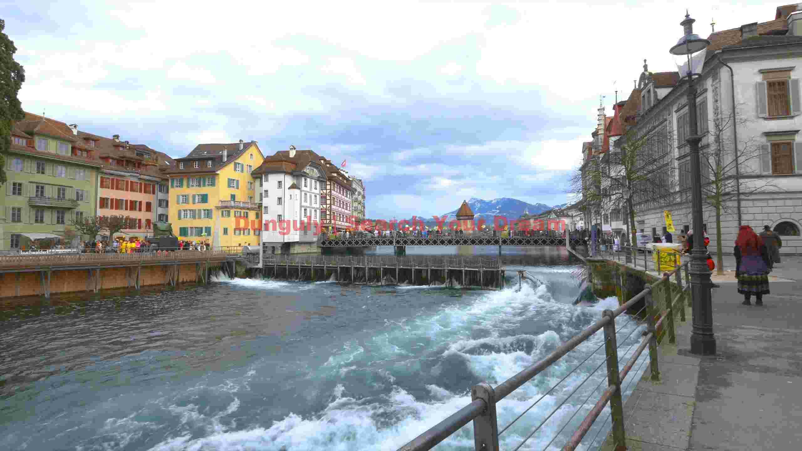 historic lucerne riverside reuss river life historic lucerne riverside reuss river life