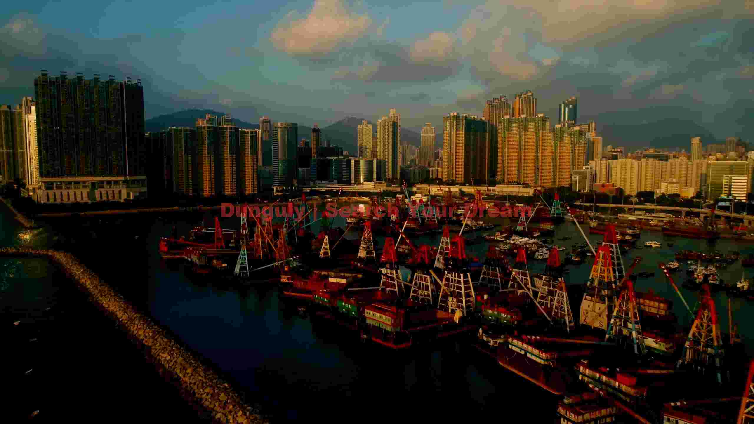 hong kong harbor cityscape at twilight hong kong harbor cityscape at twilight