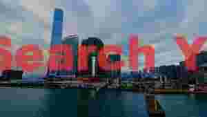 hong kong harbor skyline modern urban vista