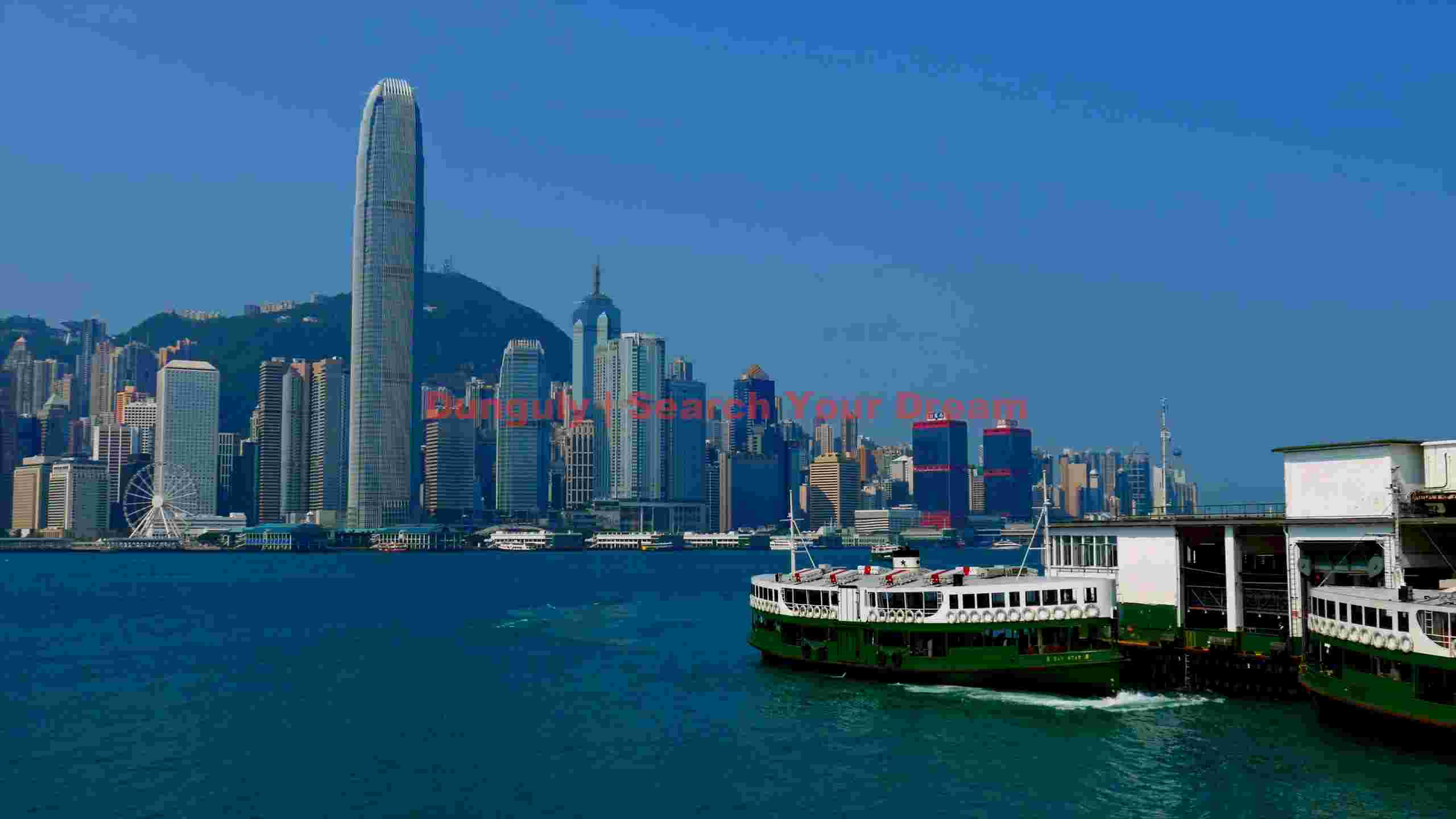 hong kong victoria harbour vista with star ferries hong kong victoria harbour vista with star ferries