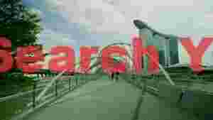 iconic helix bridge to marina bay sands singapore