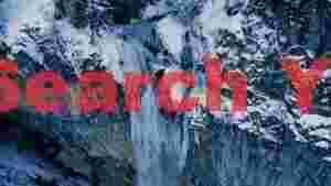icy cascade winter mountain waterfall