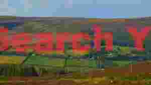 irish moorland and farmland vista