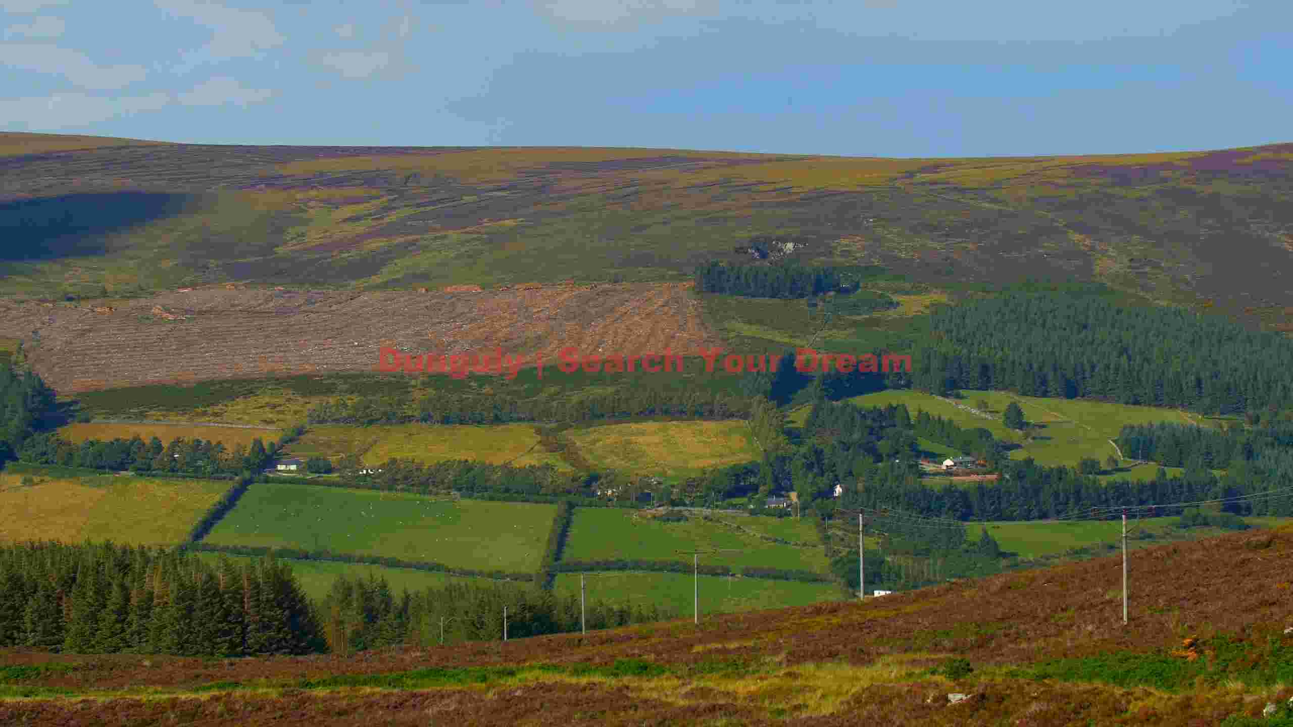 irish moorland and farmland vista irish moorland and farmland vista