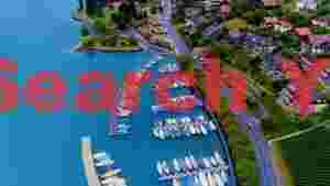 lakeside marina village aerial vista