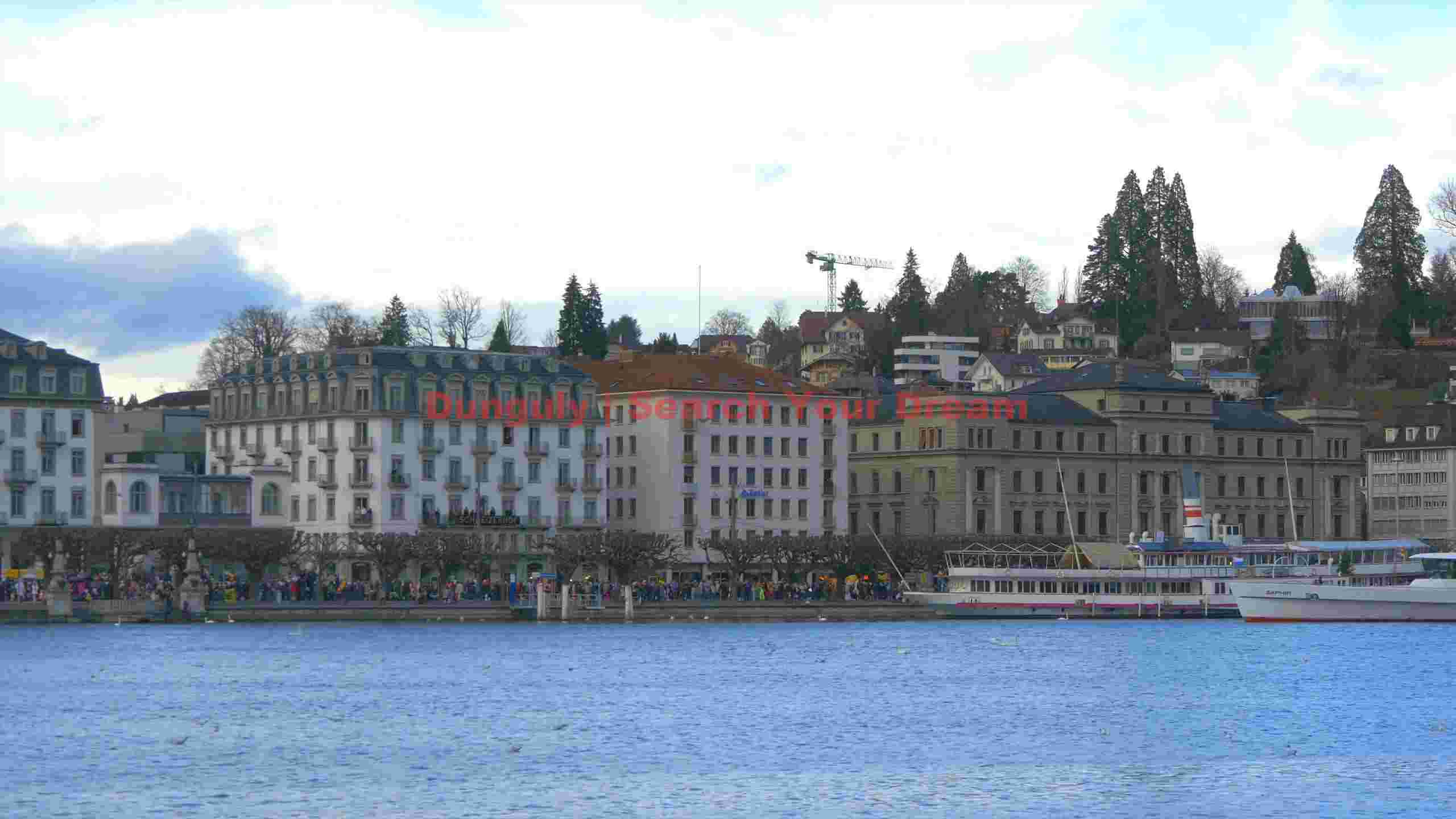 lakeside promenade in a charming european city lakeside promenade in a charming european city