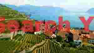 lavaux terraces and lake geneva panorama