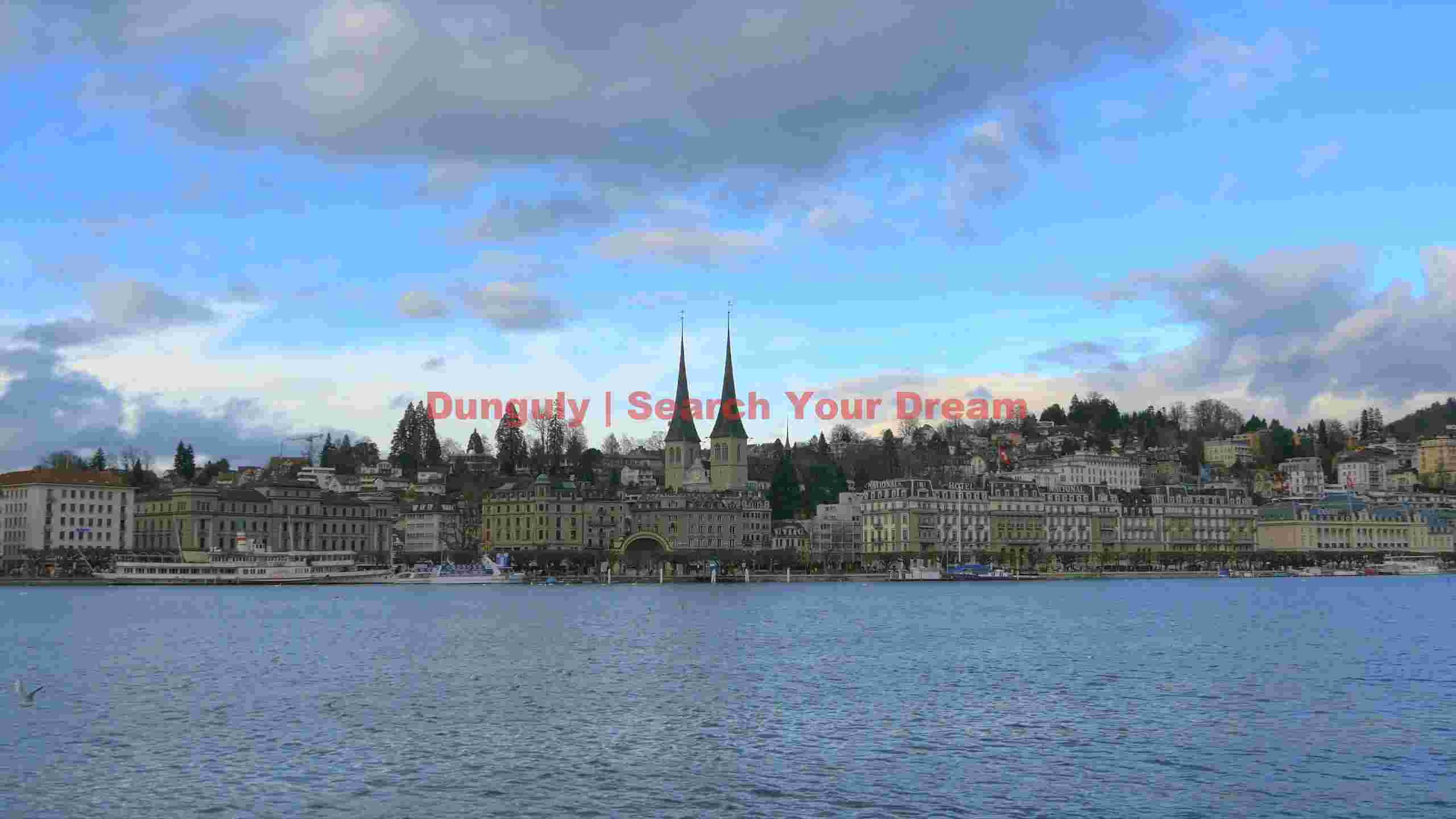 lucerne lakeside panorama with twin spires lucerne lakeside panorama with twin spires