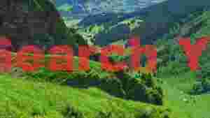 lush green alpine valley panorama