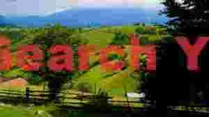 lush green mountain landscape with village