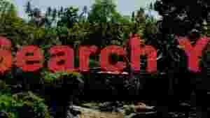 At Home lush tropical river valley landscape