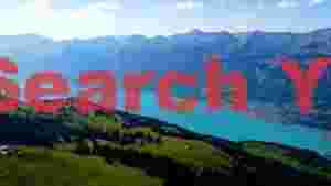 At Home majestic alpine lake and mountain panorama