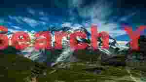 At Home majestic alpine peaks and glaciers