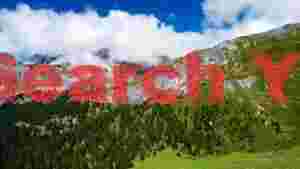 At Home majestic alpine peaks and verdant forests