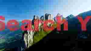 At Home majestic alpine peaks and verdant valleys