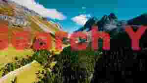 majestic alpine valley aerial view