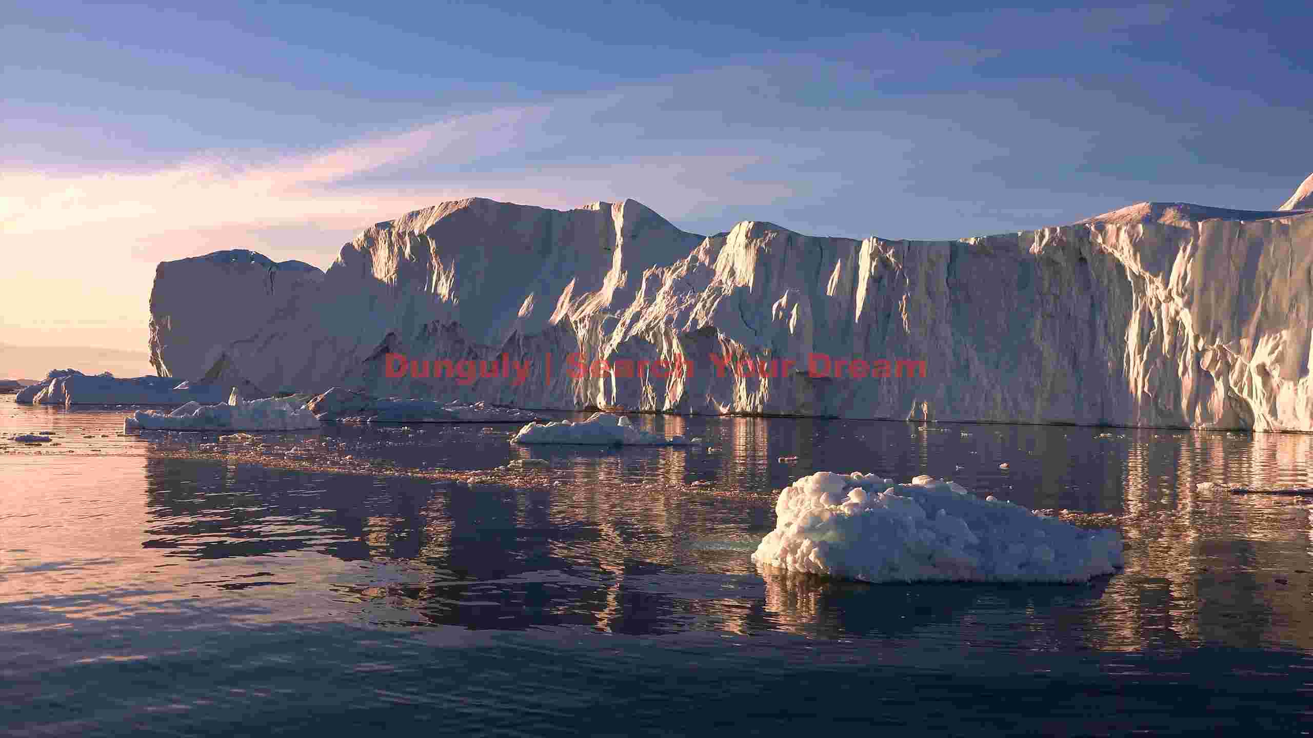 majestic arctic glacier at golden hour majestic arctic glacier at golden hour