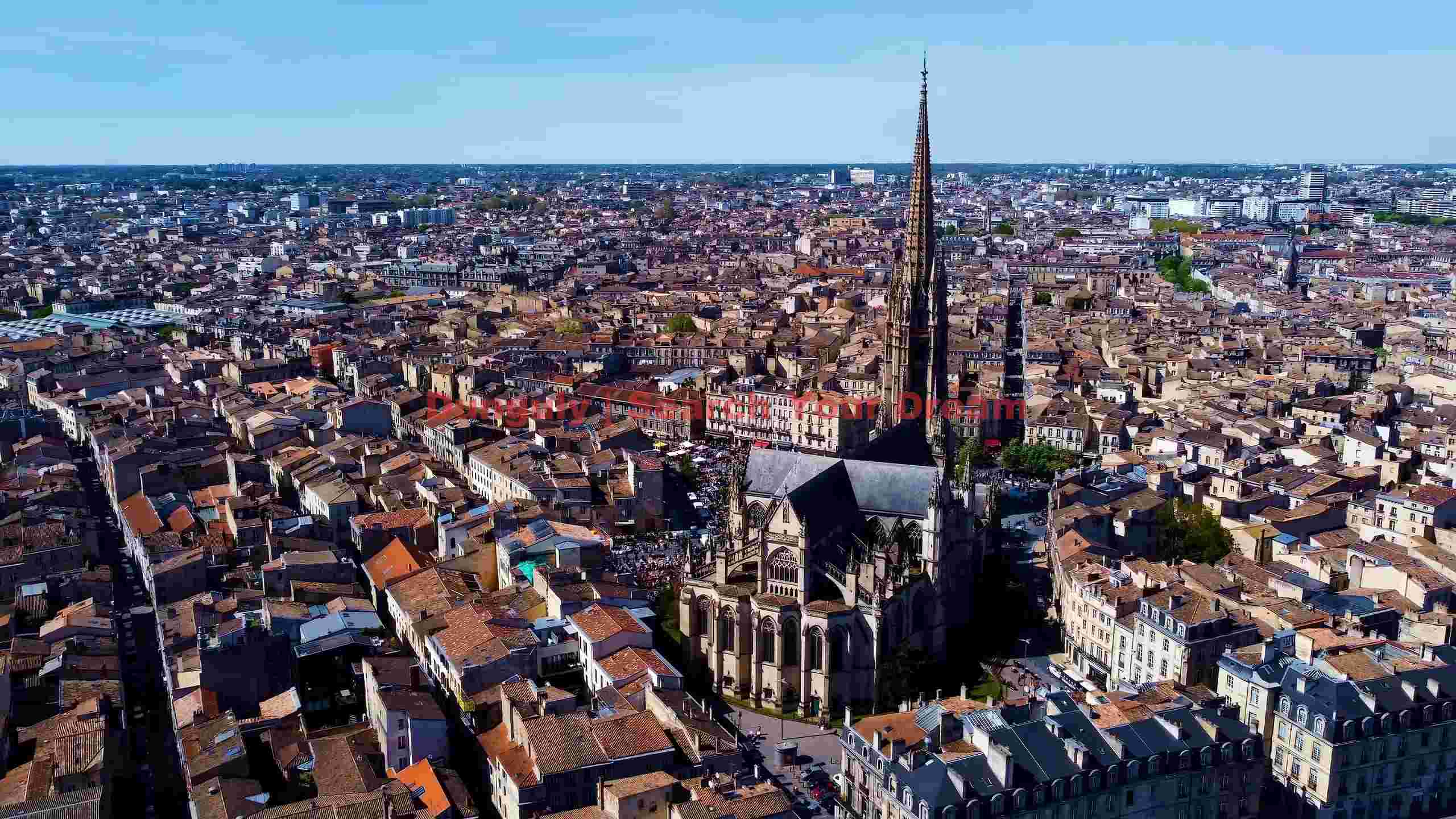 majestic bordeaux aerial view of saint michel basilica majestic bordeaux aerial view of saint michel basilica