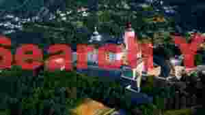 majestic burg forchtenstein aerial perspective