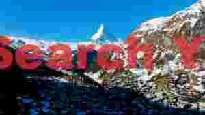 At Home majestic matterhorn peak and zermatt winter landscape