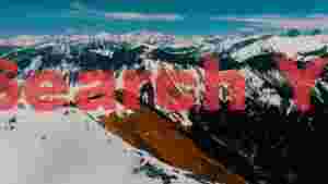 majestic snow capped alpine peaks