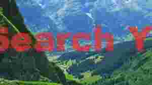 At Home majestic swiss alpine valley with paraglider