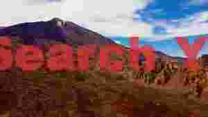 majestic volcanic landscape with dramatic peaks