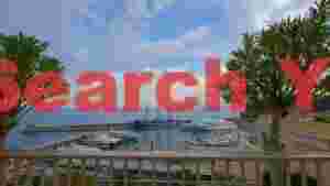 mediterranean marina vista with luxury yachts