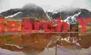 misty mountain reflections of a bygone era