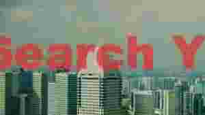 modern city vista with distinctive skyscraper