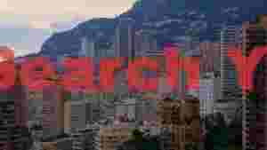monaco city cascading down mountain