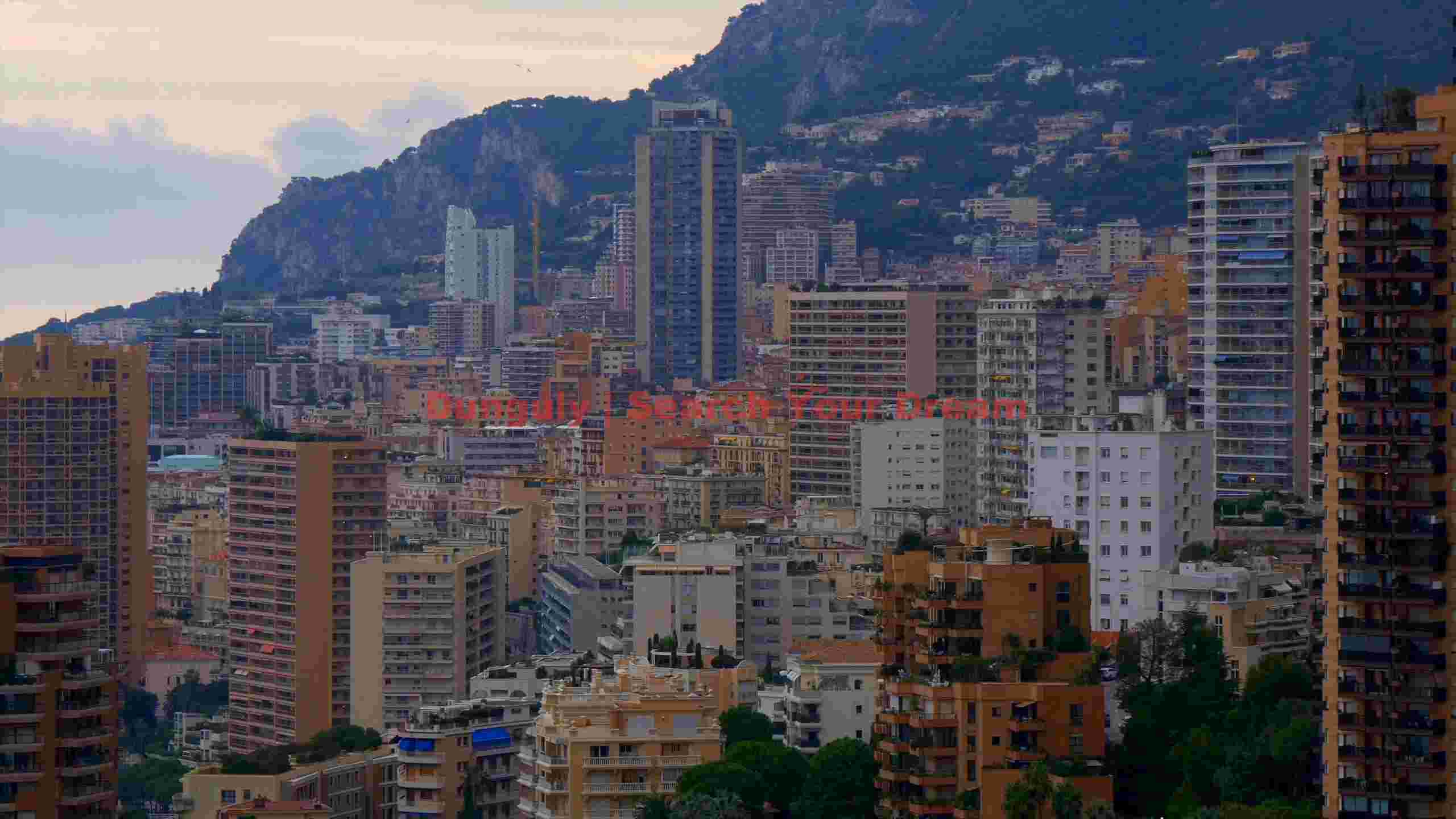 monaco city cascading down mountain monaco city cascading down mountain