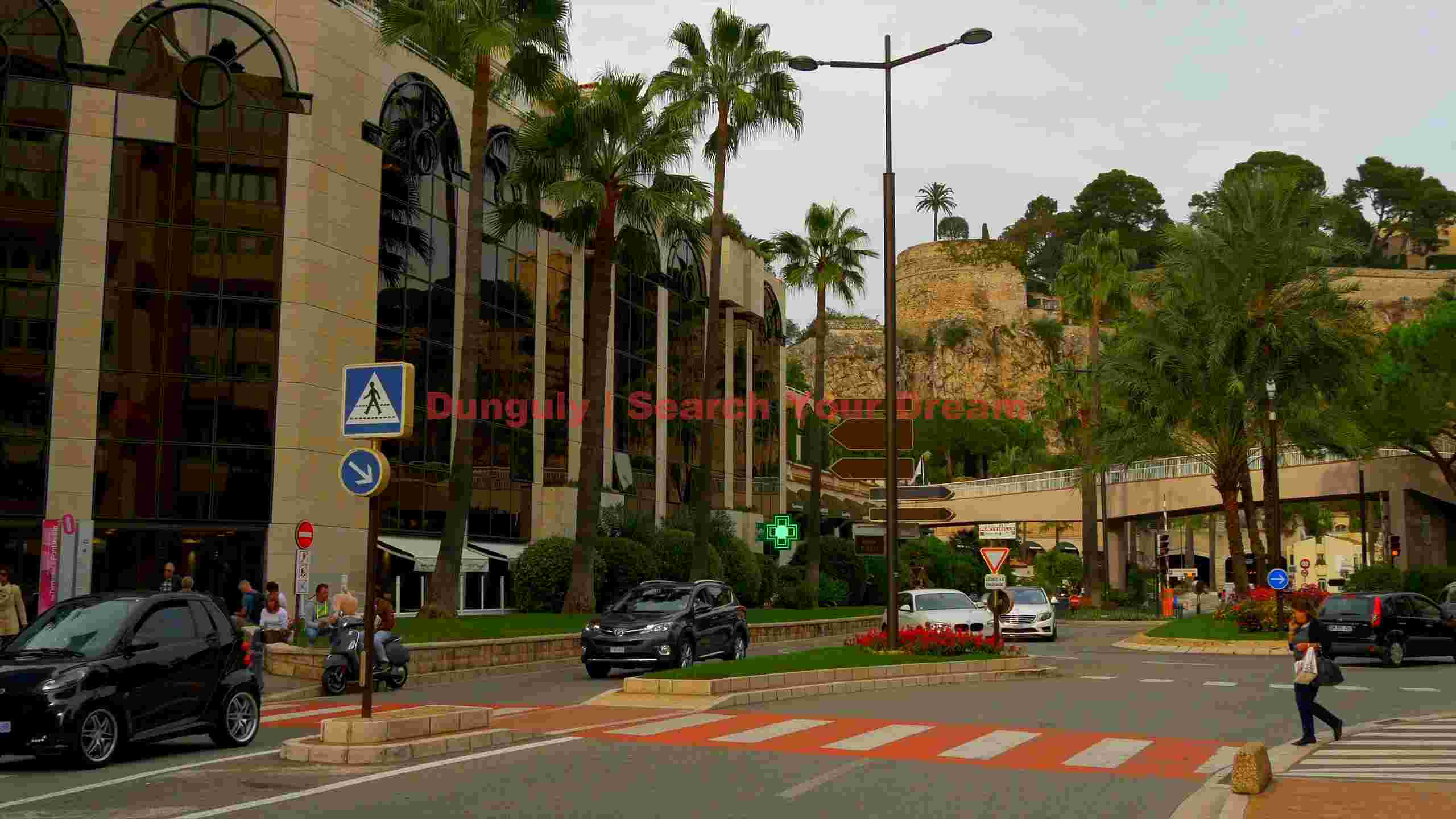 monaco city street life monaco city street life