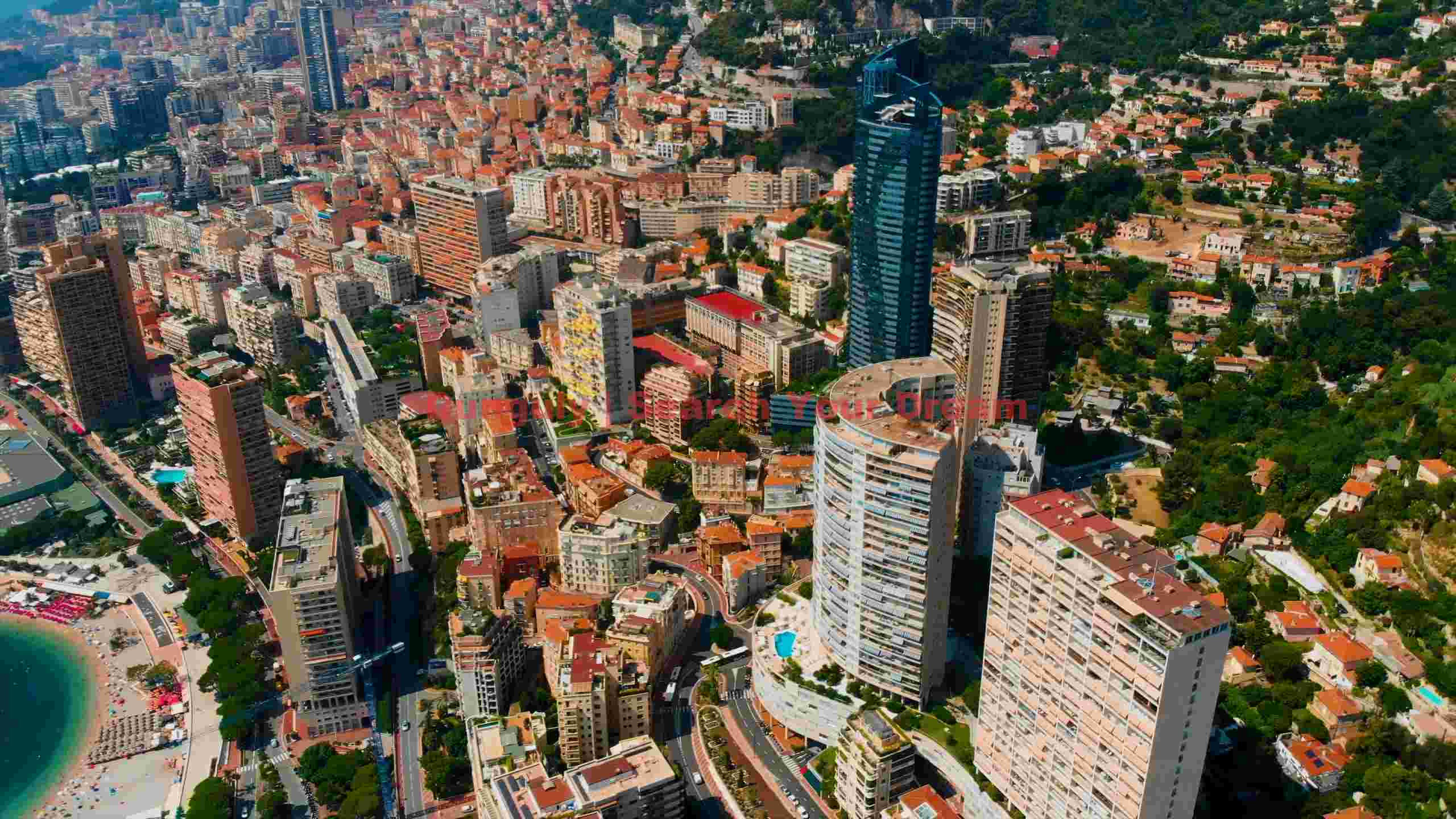 monaco coastal urban landscape aerial monaco coastal urban landscape aerial