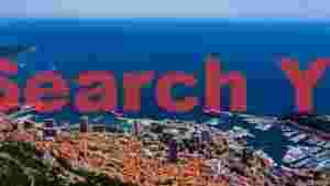 monaco coastline aerial view