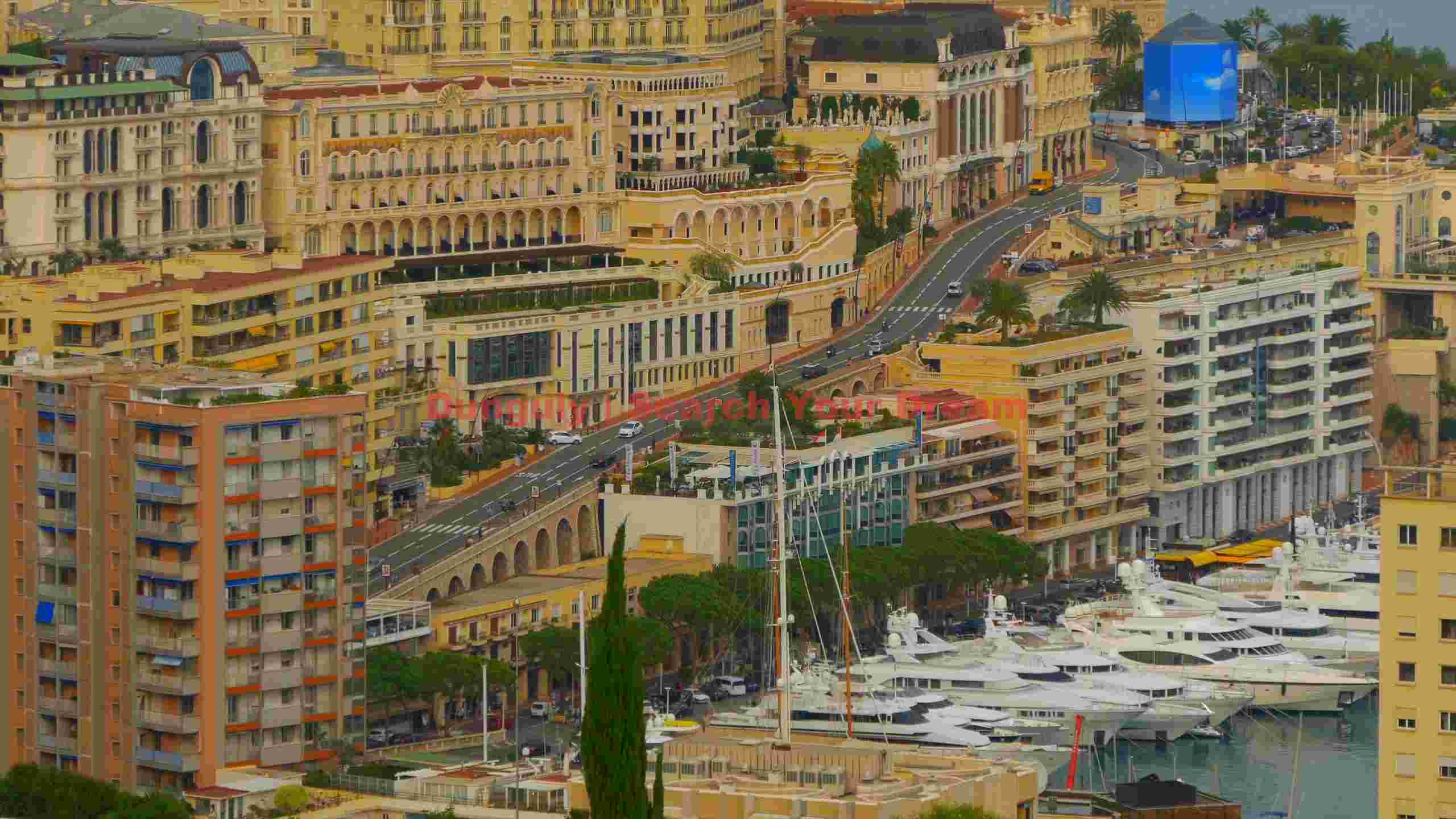 monaco grand cityscape and yacht harbor view monaco grand cityscape and yacht harbor view