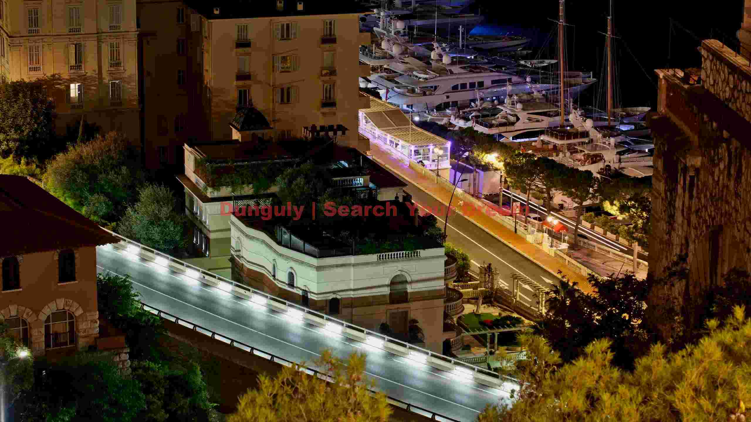 monaco night harbor panorama monaco night harbor panorama