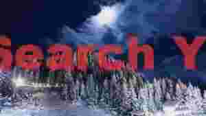 moonlit winter wonderland in the alps