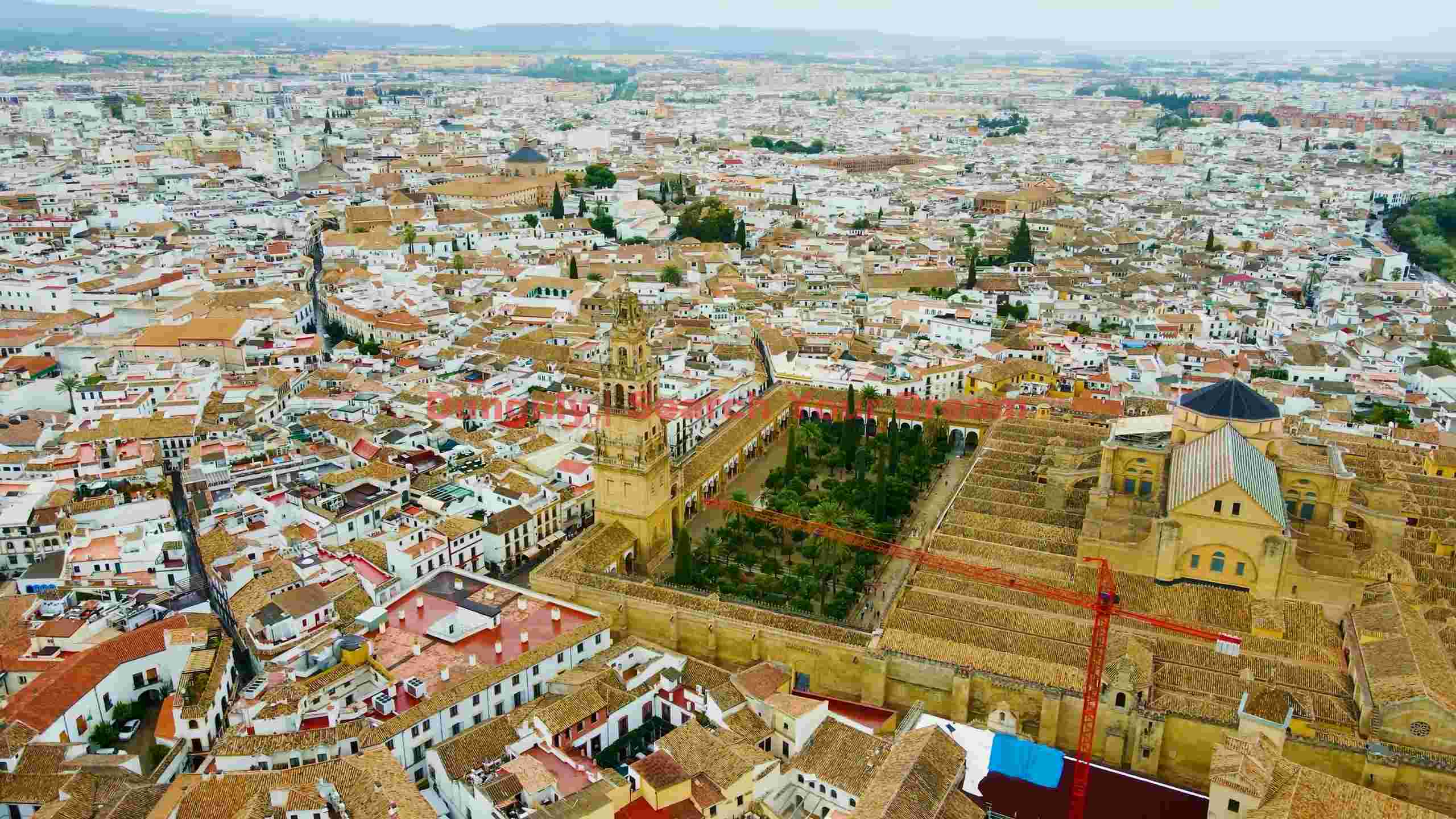 panoramic aerial view of cordoba spain panoramic aerial view of cordoba spain