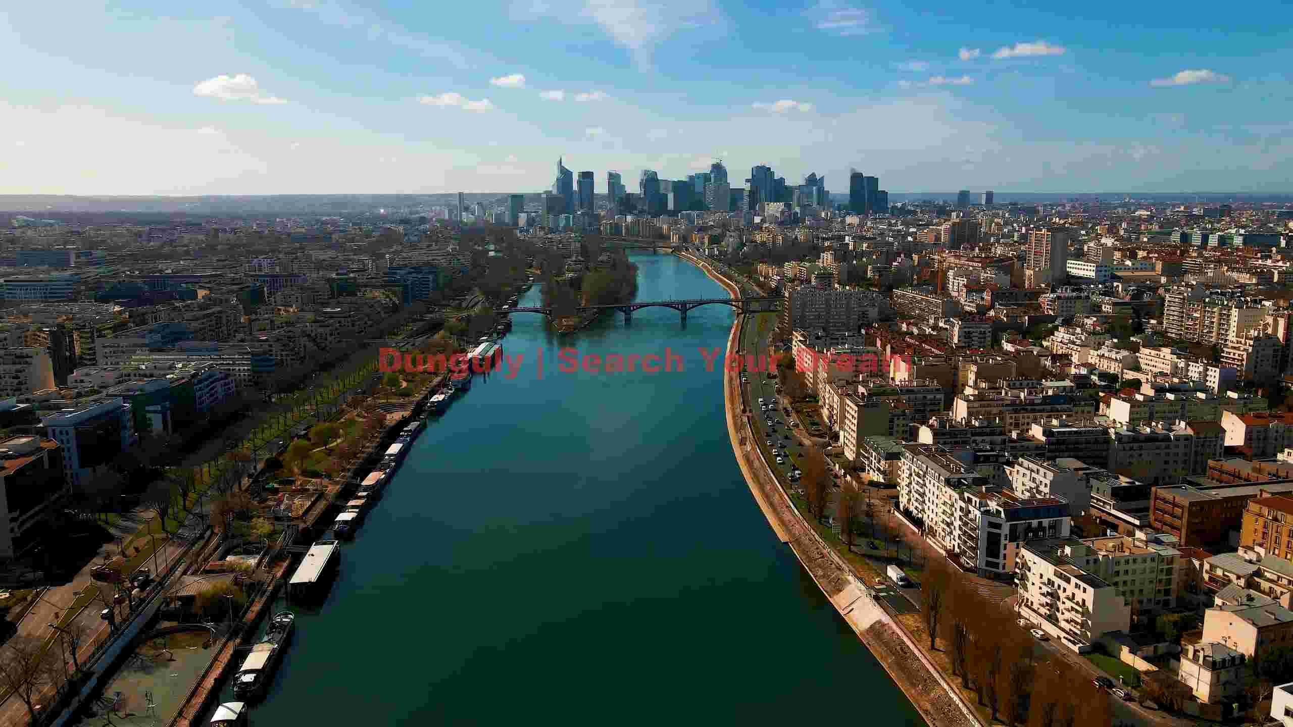 panoramic aerial view of paris la dyfense and seine river panoramic aerial view of paris la dyfense and seine river