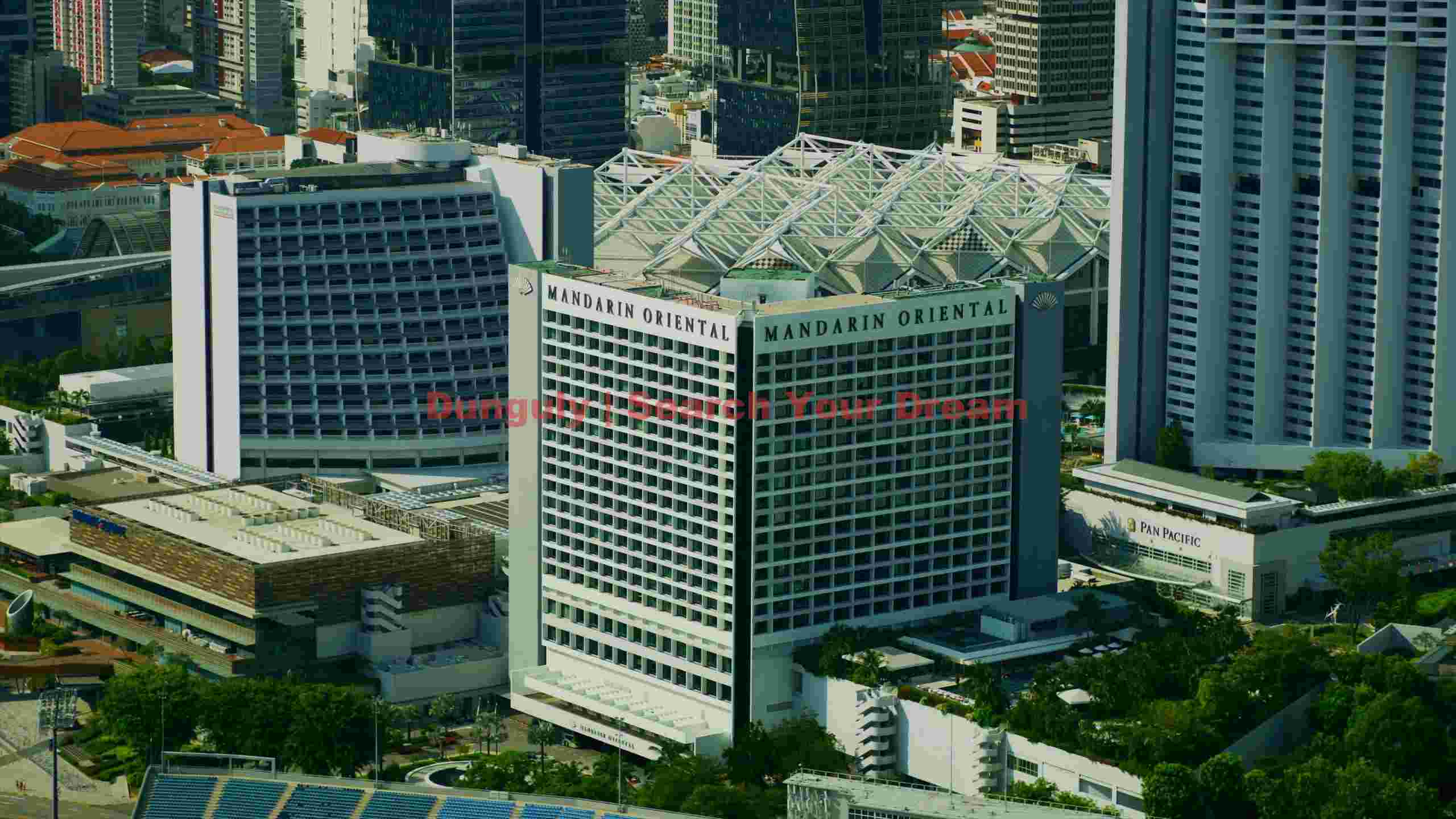 panoramic aerial view of singapores urban core panoramic aerial view of singapores urban core