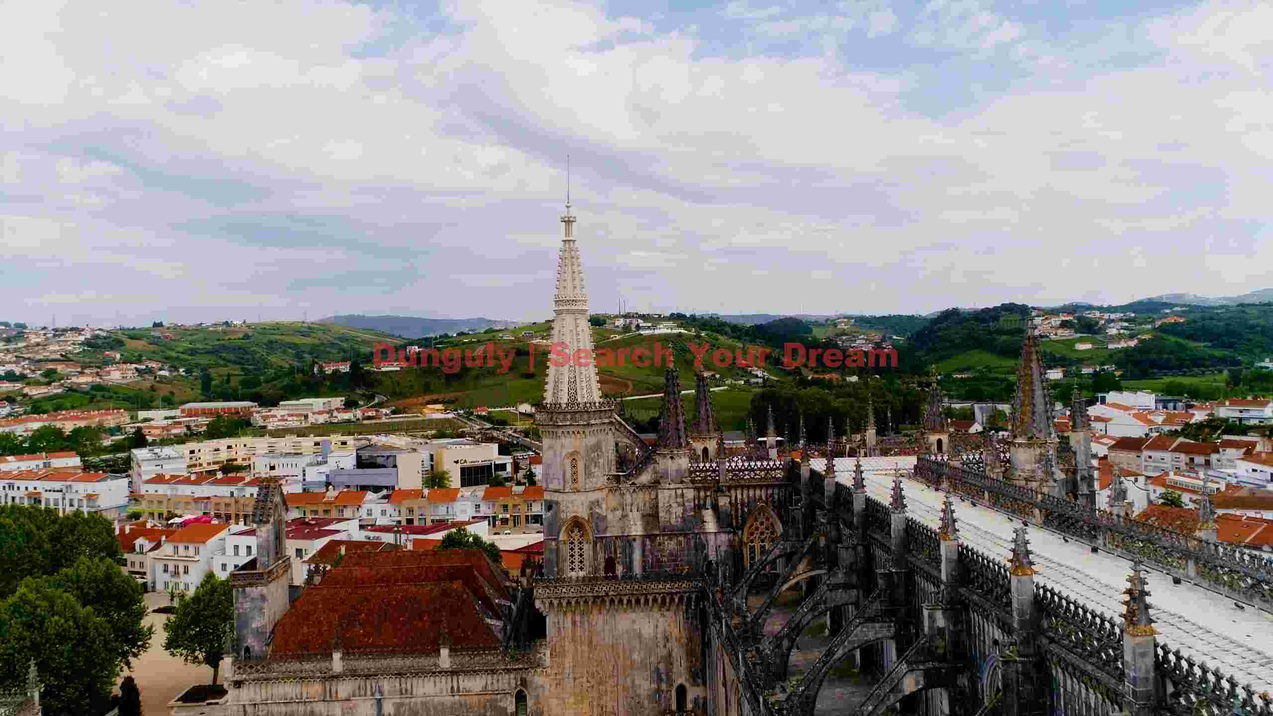 panoramic gothic monastery landscape panoramic gothic monastery landscape