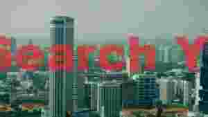 At Home panoramic haze over singapore cityscape