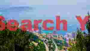 panoramic mediterranean coastal city view